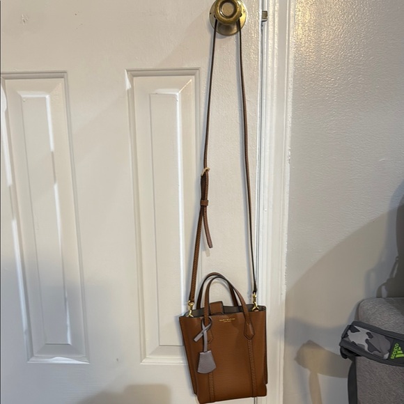 Tory Burch Brown and Gray Mini Bag with Structured Design - Picture 2 of 4